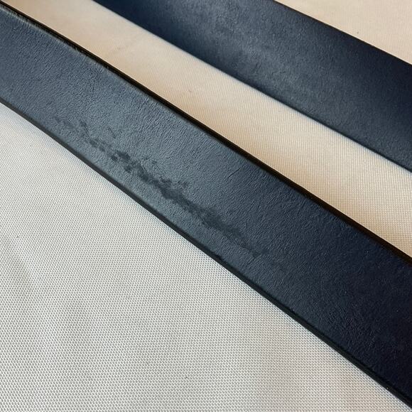 Ferragamo Leather Men's Belt, Blue - about 47 inches long - Picture 12 of 13